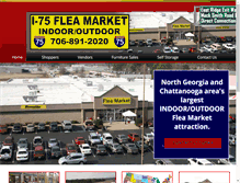 Tablet Screenshot of i75fleamarket.com
